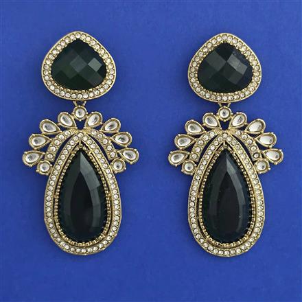 Indo Western Classic Earring with Mehndi Plating