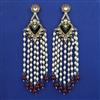 Indo Western Pearl Earring with Mehndi Plating