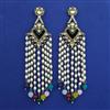 Indo Western Pearl Earring with Mehndi Plating
