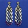 Indo Western Pearl Earring with Mehndi Plating