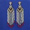 Indo Western Pearl Earring with Mehndi Plating