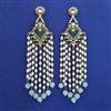 Indo Western Pearl Earring with Mehndi Plating