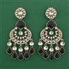 Indo Western Long Earring with Mehndi Plating