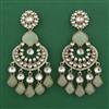 Indo Western Long Earring with Mehndi Plating