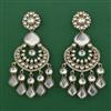 Indo Western Long Earring with Mehndi Plating