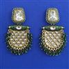 Indo Western Meenakari Earring with Mehndi Plating