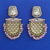 Indo Western Meenakari Earring with Mehndi Plating
