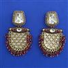 Indo Western Meenakari Earring with Mehndi Plating