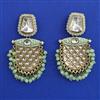 Indo Western Meenakari Earring with Mehndi Plating