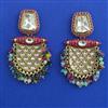 Indo Western Meenakari Earring with Mehndi Plating