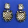 Indo Western Meenakari Earring with Mehndi Plating