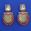 Indo Western Meenakari Earring with Mehndi Plating