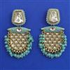 Indo Western Meenakari Earring with Mehndi Plating