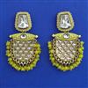 Indo Western Meenakari Earring with Mehndi Plating