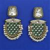 Indo Western Meenakari Earring with Mehndi Plating
