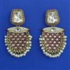 Indo Western Meenakari Earring with Mehndi Plating