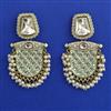 Indo Western Meenakari Earring with Mehndi Plating
