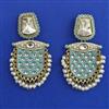 Indo Western Meenakari Earring with Mehndi Plating
