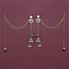Indo Western Meenakari Earring with Mehndi Plating