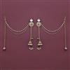 Indo Western Meenakari Earring with Mehndi Plating