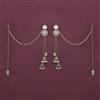 Indo Western Meenakari Earring with Mehndi Plating