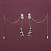 Indo Western Meenakari Earring with Mehndi Plating