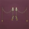 Indo Western Meenakari Earring with Mehndi Plating