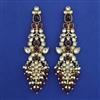 Indo Western Long Earring with Mehndi Plating