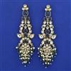 Indo Western Long Earring with Mehndi Plating