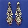 Indo Western Long Earring with Mehndi Plating