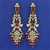 Indo Western Long Earring with Mehndi Plating