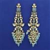 Indo Western Long Earring with Mehndi Plating