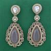 Indo Western Long Earring with Mehndi Plating