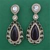 Indo Western Long Earring with Mehndi Plating