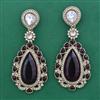 Indo Western Long Earring with Mehndi Plating