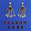 Indo Western Changeable Earring with Mehndi Plating