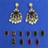 Indo Western Changeable Earring with Mehndi Plating