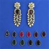 Indo Western Changeable Earring with Mehndi Plating