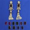 Indo Western Changeable Earring with Mehndi Plating