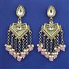 Indo Western Mother Of Pearl Earring with Mehndi Plating