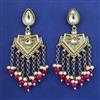 Indo Western Mother Of Pearl Earring with Mehndi Plating