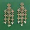 Indo Western Pearl Earring with Mehndi Plating