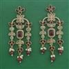 Indo Western Pearl Earring with Mehndi Plating
