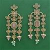 Indo Western Pearl Earring with Mehndi Plating