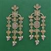 Indo Western Pearl Earring with Mehndi Plating