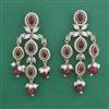 Indo Western Pearl Earring with Mehndi Plating