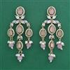 Indo Western Pearl Earring with Mehndi Plating