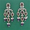 Indo Western Pearl Earring with Mehndi Plating