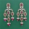 Indo Western Pearl Earring with Mehndi Plating