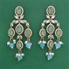 Indo Western Pearl Earring with Mehndi Plating